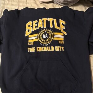 Seattle Navy Blue Hoodie